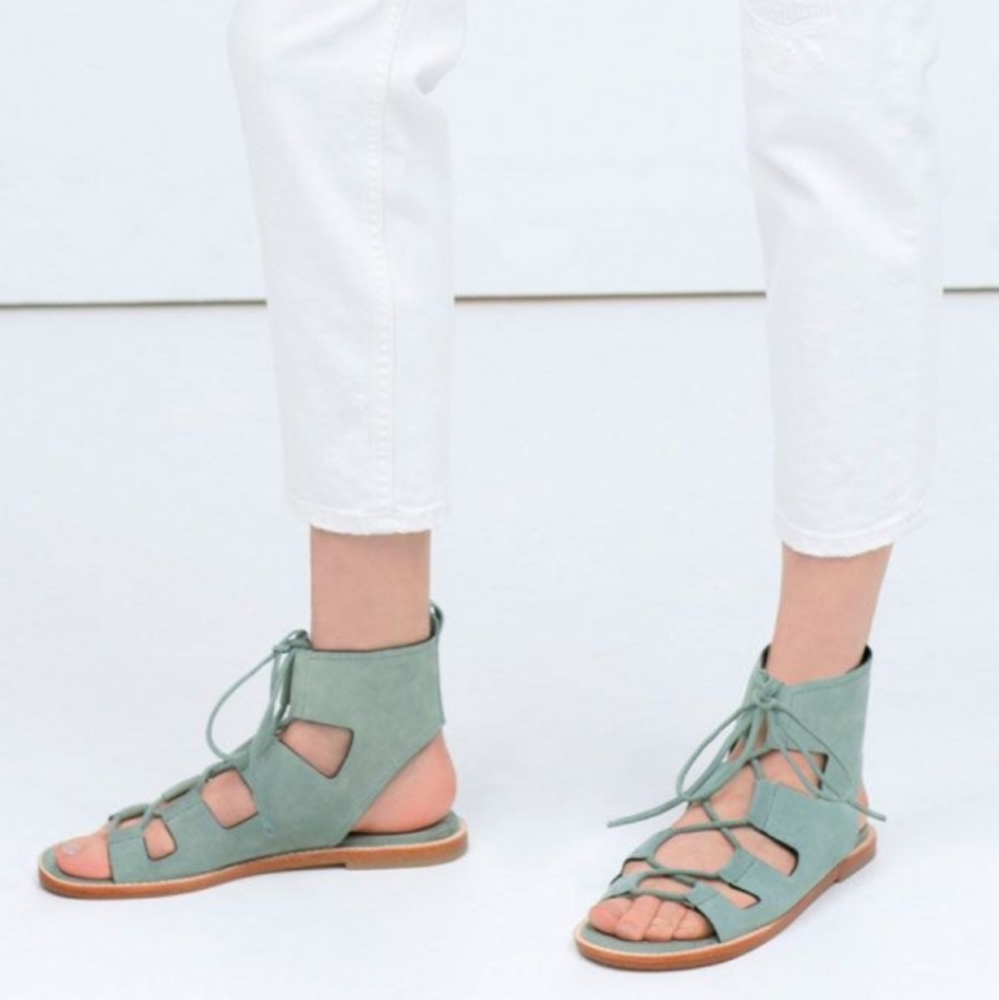 Zara leather roman sandal
